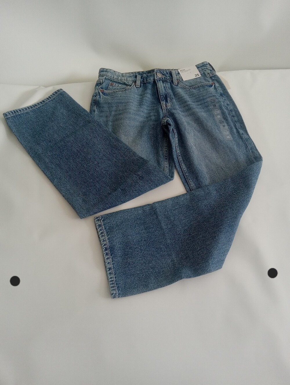 NWT Aeropostale Low Rise Baggy Jeans Light Wash size 2 Short Non Stretch